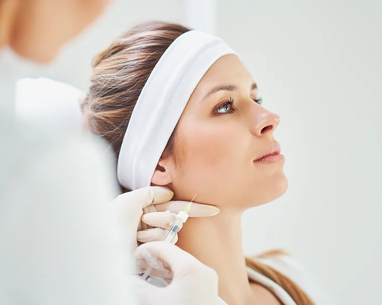 Young female patient getting Dysport | La Bella Medispa