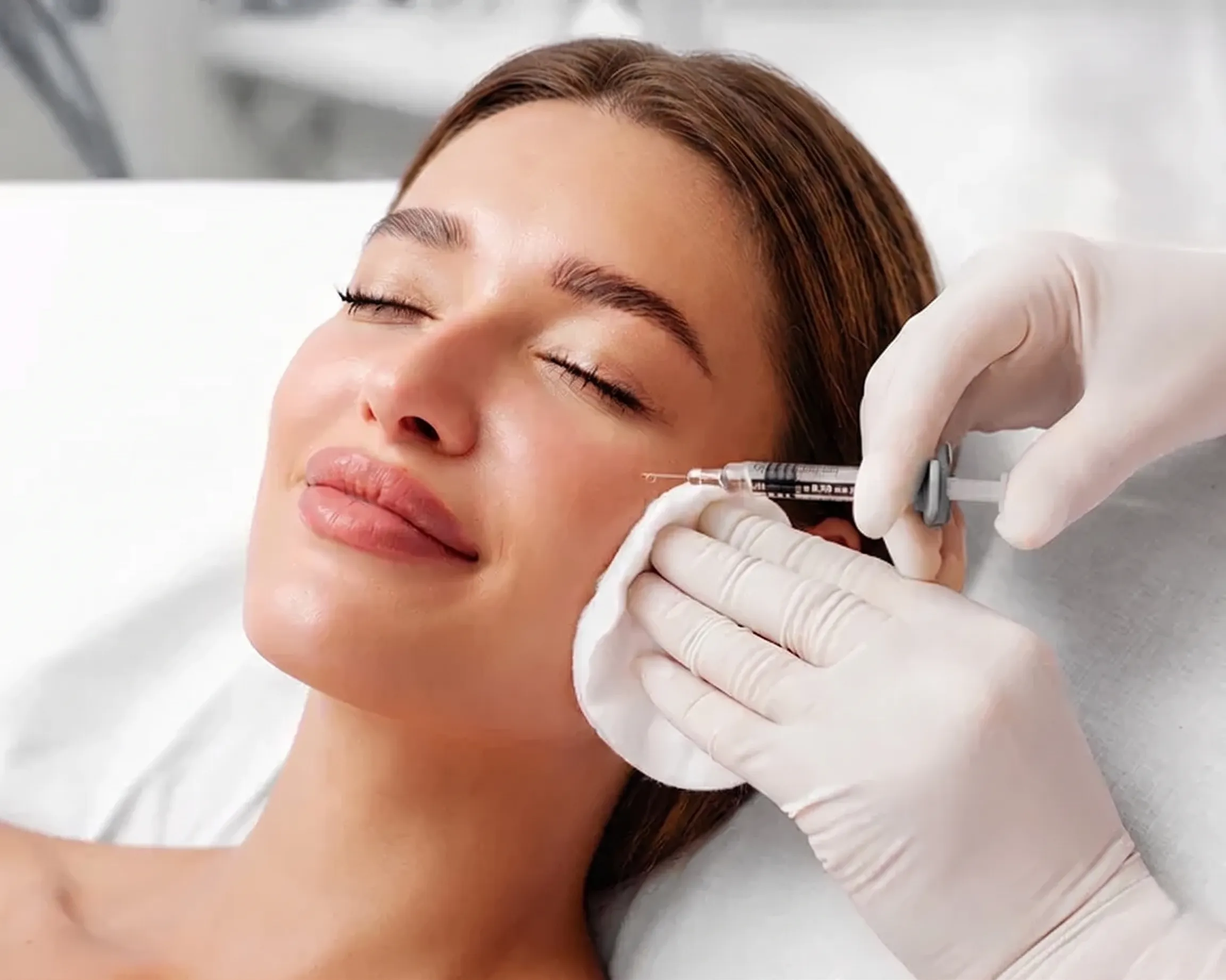 Young female patient getting EZGEL | La Bella Medispa