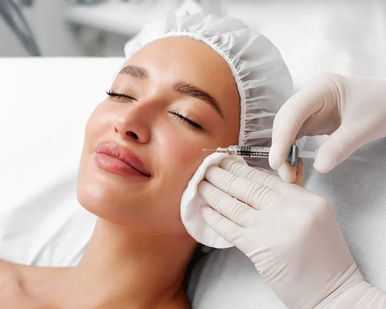 Young female patient getting EZGEL | La Bella Medispa