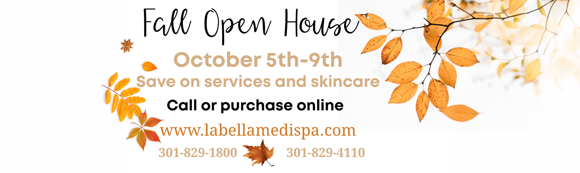Fall Hero Banner - La Bella Medispa